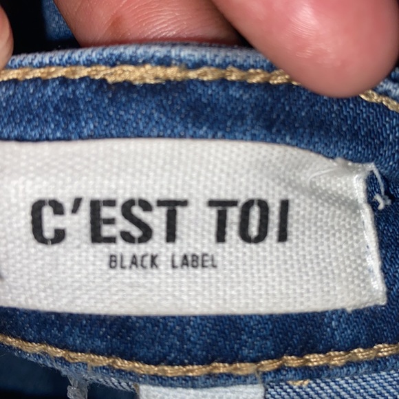 C’est Toi size 1xl Destroyed Denim Short - Picture 4 of 7